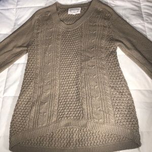 Soft Brown Knit Sweater